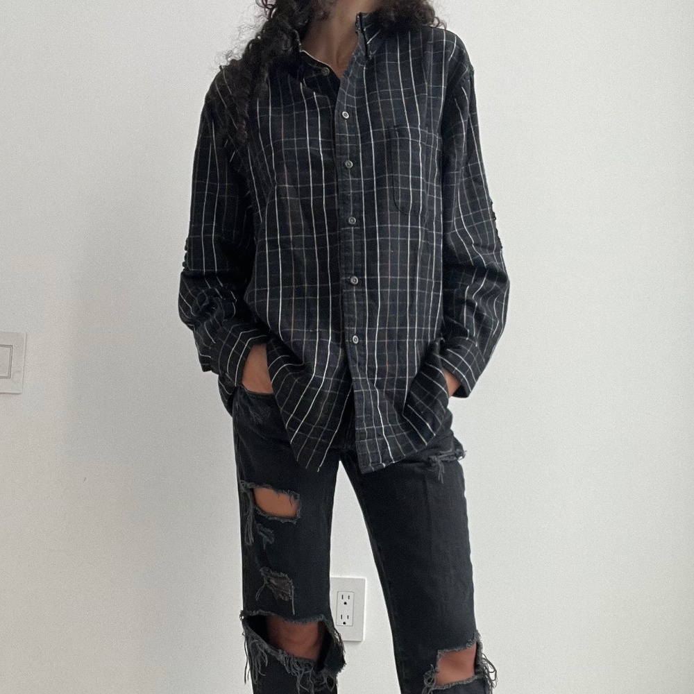 One Of A Kind Flannel With Open Back - image 1